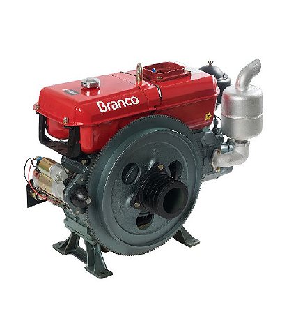Motor A Diesel Branco Bda-18.0TE 17,4cv Refrigerado a Agua Partida Eletrica