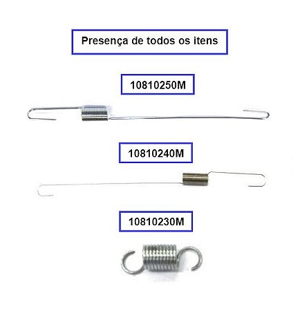 Jogo Molas Alavanca P/ Motor 5.5 E 6.5cv Branco