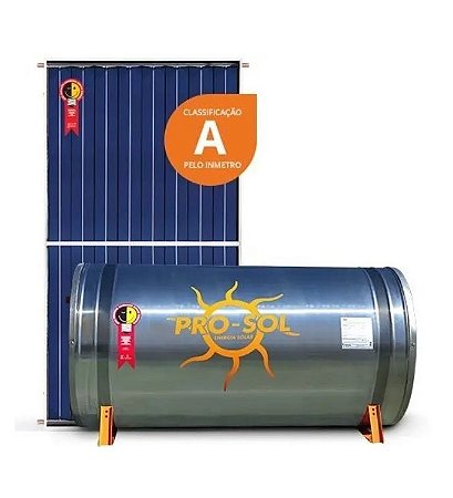 Kit Aquecedor Solar Pro-sol Boiler 600l Baixa Pressao + 4 Coletor Placa 1,95m2