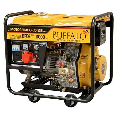 Gerador Diesel Buffalo Bfde 8000 Partida Elétrica Trifásico 220v