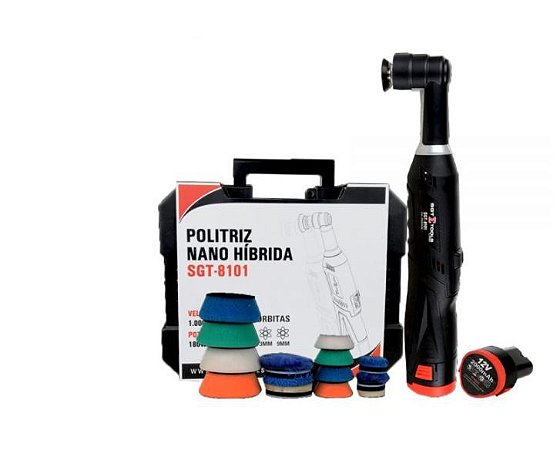 Politriz Nano Hibrida SGT8101 Com Duas Baterias Bivolt 180W 12v Sigma Tools