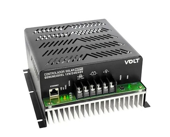 Controlador de Carga Solar MPPT Gerenciável 12-24-48V 30A Volt