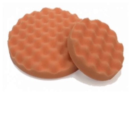 BOINA ESPUMA WAFFLE 8" LARANJA 40 NORMAL MACIA PARA VELCRO SIGMA TOOLS