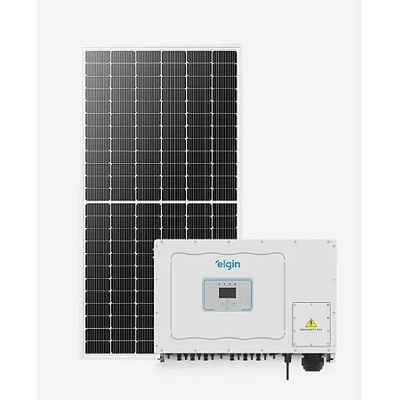 Kit Energia Solar Elgin 51,62kwp 555w 100kw 380v sem Estrutura
