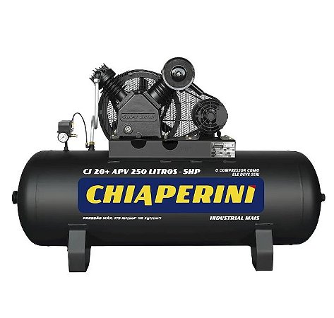 Compressor de Ar Alta Pressão 20 Pcm 250 Litros  Chiaperini Cj 20+ Apv 250l