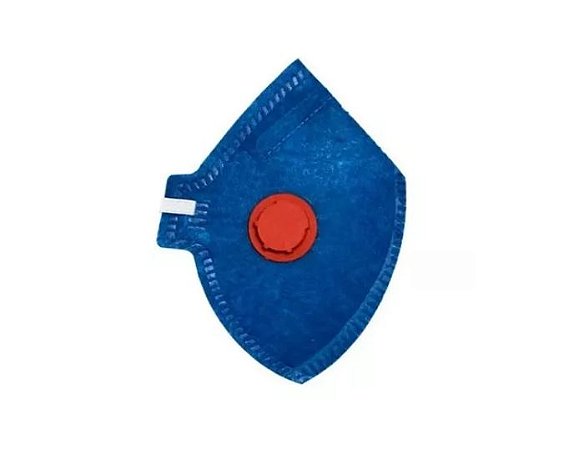 Kit 25 Máscara Respirador Descartável Pff1 com Válvula Azul