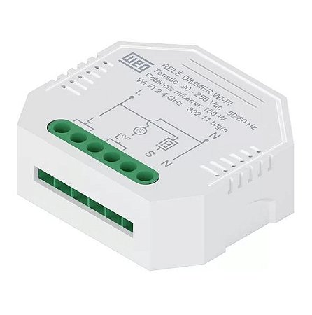 Dispositivo Rele Dimmer 1 Canal Bivolt Smart Wi-fi Whome Weg
