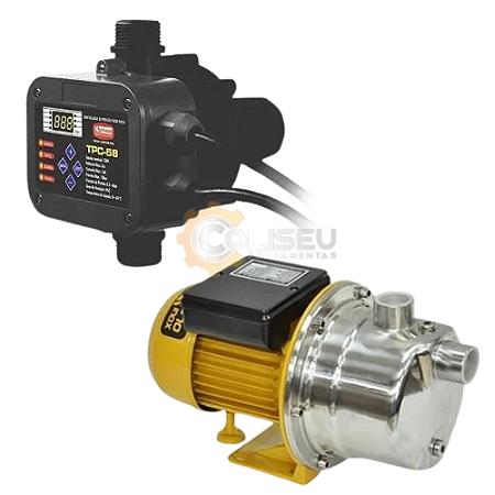 Pressurizador de Agua Autoaspirante Buffalo Bfa 370 0,5cv + Pressostato 220v