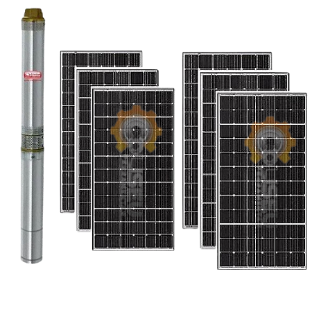 Kit Bomba Solar Ebara 3bps 3 Ce 17 1500w + 6 Placas 340w