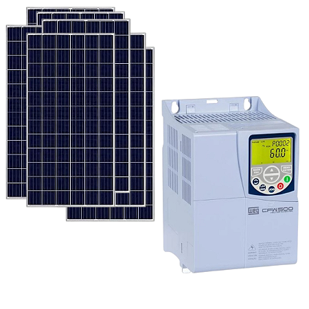 Kit Inversor Weg para Bomba D' Agua 3cv Trifásico 380v + 14 Placas de 555w