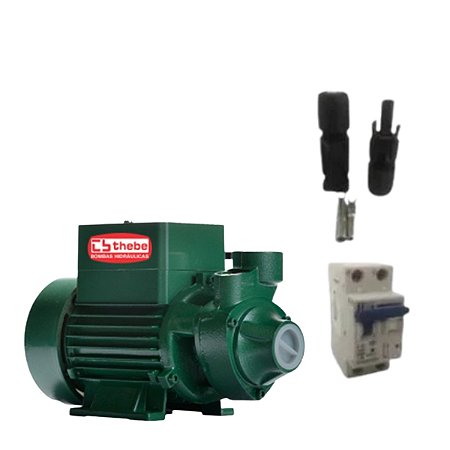 Kit Bomba Solar Thebe Tp 540w + Disjuntor + 2 Pares de Conector Mc4