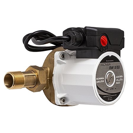 Bomba Pressurizador Recirculador de Água Rowa RW S50 bronze 95°C 220v