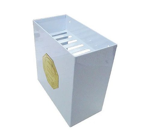 Cesto de Folhas Inox Branco para Sauna Impercap
