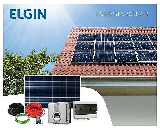 Kit Gerador Energia Solar Fotovoltaico com 126 Paineis 340w 41,8kwp Elgin