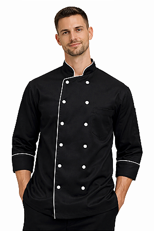 Dólmã de Chef de cozinha em Algodão