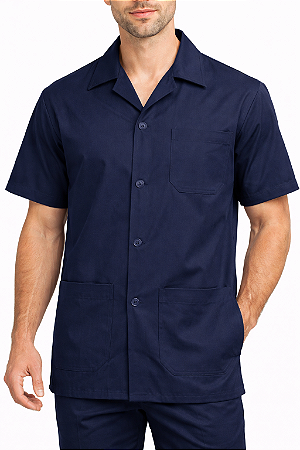 Jaleco em Brim manga curta