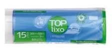 Saco de Lixo Top - Rolo Branco/Azul - Extrusa Pack (Capacidade 15, 30, 50, 100 Litros)