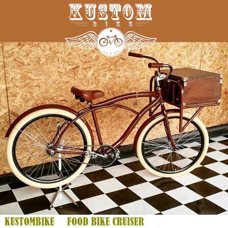 FoodBike Beach - Bicicleta Cargo Carga Aro 26 BikeFood Marrom