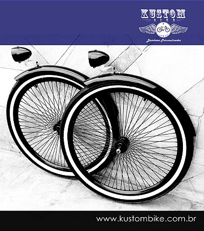 Kit Rodas Pretas Para Food bike ou Carrinho Gourmet - FoodBike Bicicleta