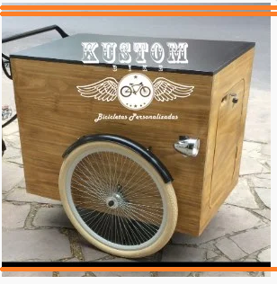 Kit Par de Rodas Para Food bike e Carrinho Gourmet Cor Branca - FoodBike Bicicleta