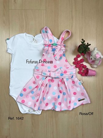 vestido salopete infantil