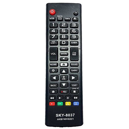 CONTROLE TV LG 8037