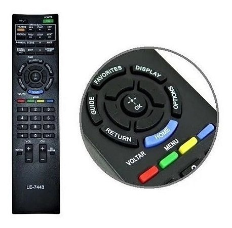 CONTROLE TV SONY 7443