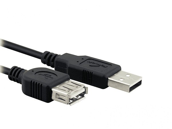 CABO EXTENSOR USB 2.0 MACHO FEMEA 2 MTS