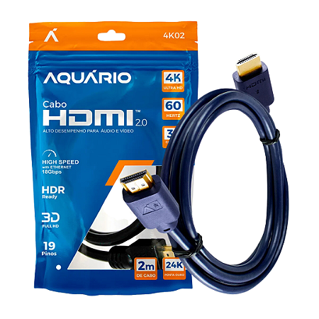Cabo HDMI 4k 2 Metros