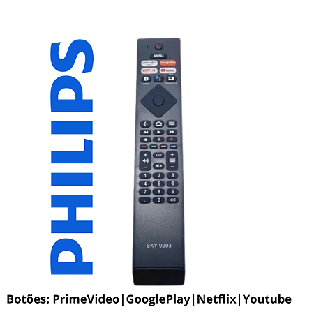 Controle Remoto TV Smart Philips
