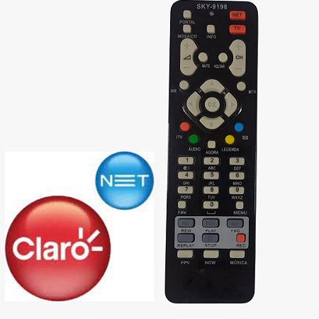 Controle Remoto Receptor Claro NET HD