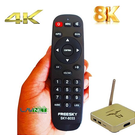 controle remoto Freesky OTT Box TV 4K / 6K