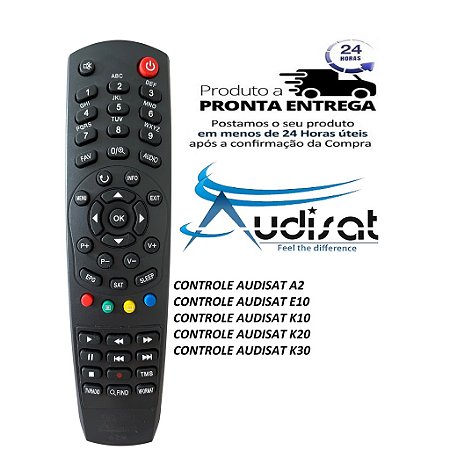 Controle Remoto Audisat K10 Urus| K10 Plus