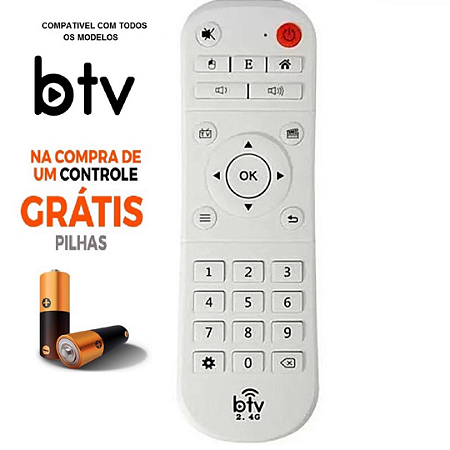 CONTROLE ORIGINAL BTV 10 BLUETOOTH 2.4