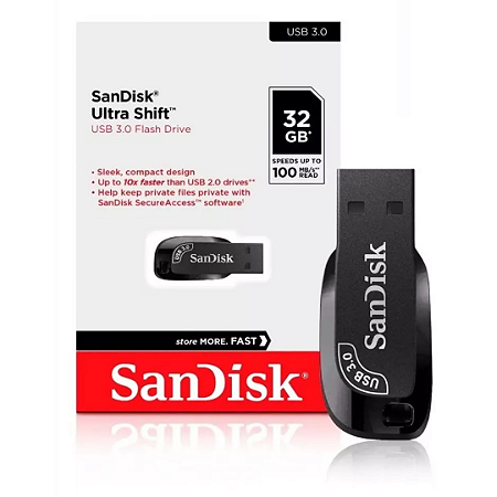 Pen Drive Sandisk Ultra Shift, USB 3.0, 32GB