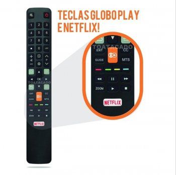 CONTROLE PARA TV TCL - SEMP TOSHIBA NETFLIX