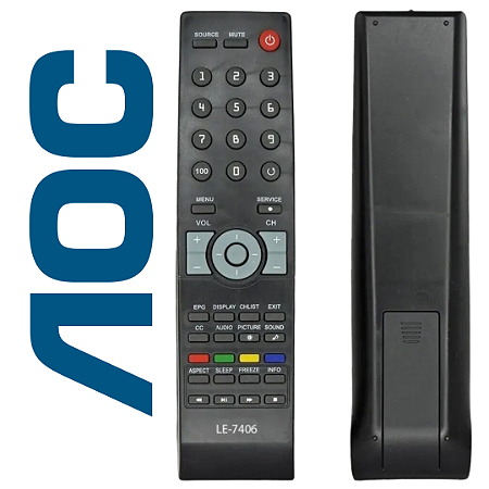 CONTROLE REMOTO TV LCD AOC 7406 / 8032