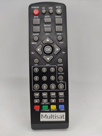 CONTROLE RECEPTOR MULTISAT M100+ M200 / M250 / M300