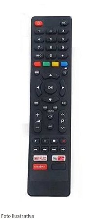 CONTROLE REMOTO TV SMART PHILCO NETFLIX/YOUT/GLOBOP 9028