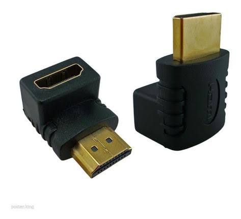 Adaptador Curva Hdmi Em L 90 Graus Macho X Femea Tv Parede