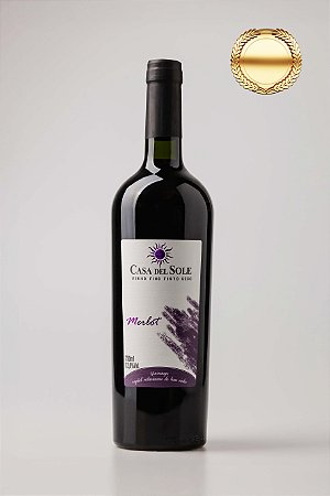 Vinho Tinto Merlot Seco Casa del Sole - Premiado Ouro 2025