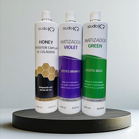 Matizadores Green e Violet + Repositor de Colágeno