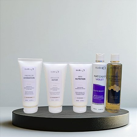 Kit Cronograma + Repositor de Colágeno + Matizador Violeta