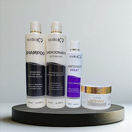 Shampoo + Condicionador + Matizador Violet + Hidratação Intensiv