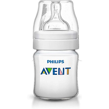 Mamadeira Clássica Avent 125ml Transparente