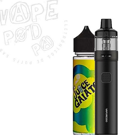 Combo Kit GTX GO 40 Vaporesso Black e 01 Gaiato Juice