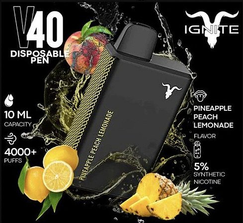 Ignite - Pod Descartável - Ignite V40 - 4000 puffs - Puffs Saborosos  VapePodPa