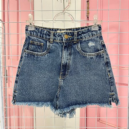 Short jeans cintura alta - 36