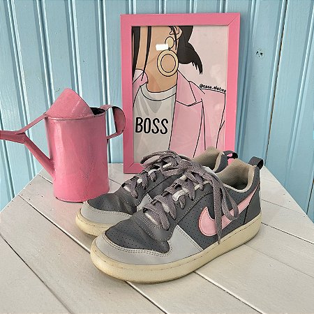 Nike cinza com rosa - n37