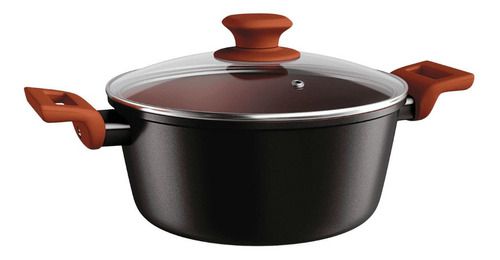 Panela Caçarola Avulsa 24cm Antiaderente Cerâmica Fogão Indução Terracota